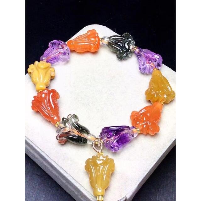 ⭐【天然】各種水晶  ブレスレット 39g