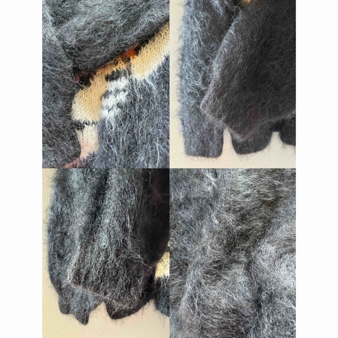 古着 ビンテージ イギリス 60s タイガー 虎 寅 ニット セーター モヘア