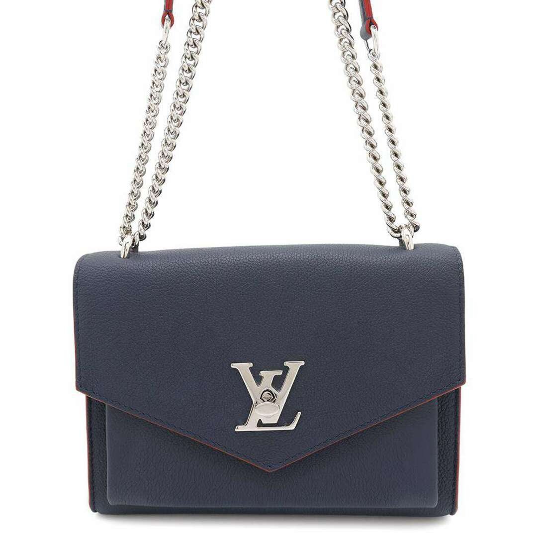 ルイヴィトン ショルダーバッグ ソフトカーフレザー マイロックミーBB M53196 LOUIS VUITTON ネイビー