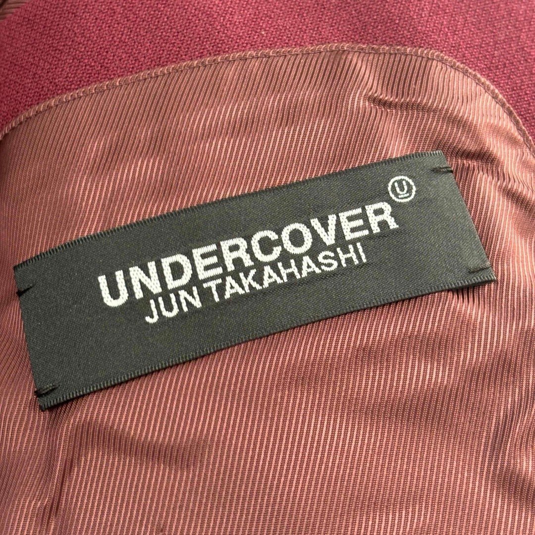 アンダーカバー UC2A4305 ドッキング ウールコート ダウン ボルドー