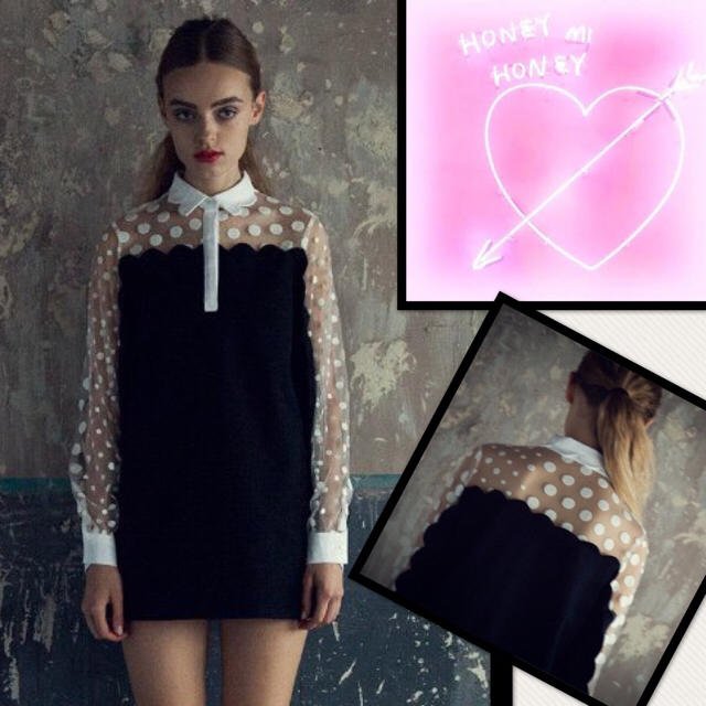 レア！紗栄子さんオーダー🎀ハニーミーハニー 完売ドット スカラップ チュール